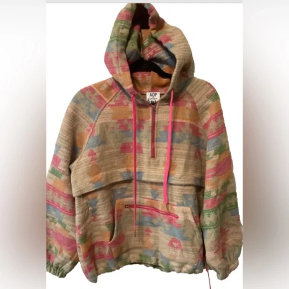 AOP Aztec Hoodie..Thick Warm & Cozy ..Campfire Ready ...Size M Women's (a15 - Picture 1 of 11